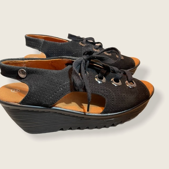 Bernie Mev Marcelo Lace-up Wedges Open Toe Sandals - Picture 11 of 11